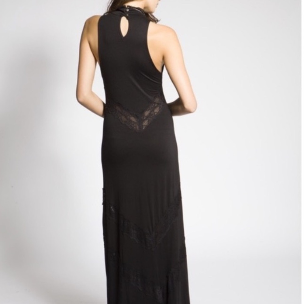 Stillwater Victorian Maxi Dress with Lace Size Small